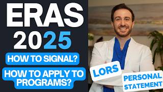 Signaling and Applying to Residency Programs through ERAS 2025  Submitting LORs through ERAS [upl. by Gusta]