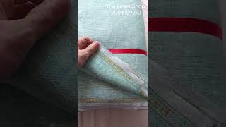 New Cross colour pure Linen shirt and kurta fabric Whats app 7004199210 [upl. by Anerrol]