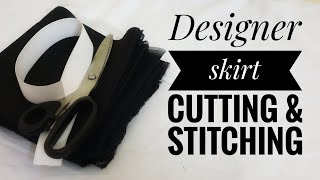 Designer skirt cutting amp stitching [upl. by Eslud972]