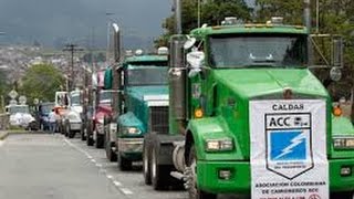 PARO DE CAMIONEROS EN CENCAR YUMBO VALLE DEL CAUCA  COLOMBIA [upl. by Aihsekan]