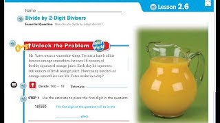 Go Math 5th Grade Lesson 26 Divide by 2Digit Divisors [upl. by Arissa]