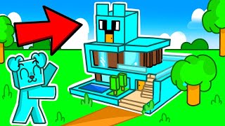 BUDUJE NOWY DOMEK w Minecraft 🩵🏠 [upl. by Eronel973]