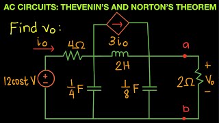 AC Circuit Episode 28 Thevenin’s and Norton’s Theorem Part 4 [upl. by Niuqram172]