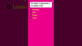 In which city is St Pauls Cathedral located [upl. by Attecnoc744]