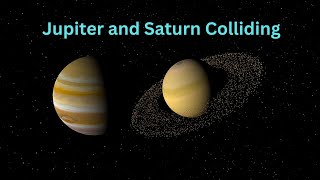 Jupiter and Saturn colliding [upl. by Mylor]