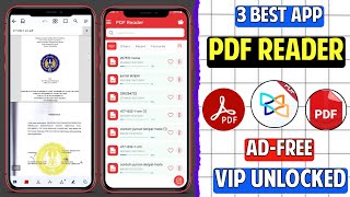 3 Best Free PDF Reader Apps For Android  Ebook Reader Android [upl. by Marjy]