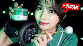 【ASMR】高音質でぐっすり寝れる💤極上耳エステ🥱👂3h囁き耳かき耳マッサージ＆タッピングアロエジェルNIVEAクリームハサミスクイーズ [upl. by Breeze]