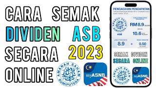 Dividen ASB 2023  Cara Semak Dividen ASB online [upl. by Meeharb]