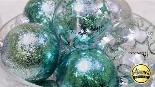 DIY Glitter Ornaments 3 Easy Techniques [upl. by Alios]