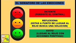 SEMAFORO DE LAS EMOCIONES PARA NIÑOS  CONTROL DE EMOCIONES [upl. by Aiuqes]