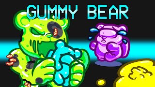 Playing the NEW EVIL GUMMY BEAR MOD in Among Us [upl. by Orren]