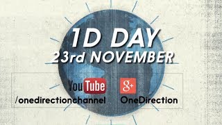 Watch 1DDay on 23rd November  Live on YouTube [upl. by Rahr]