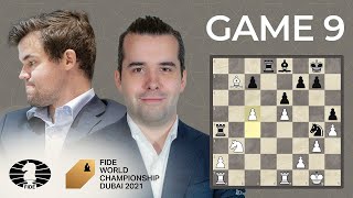 FIDE World Chess Championship Game 9  Carlsen vs Nepo [upl. by Yriek]