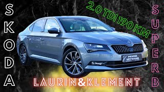 SPRZEDANY  PREZENTACJA  TEST  SKODA SUPERB III Laurin amp Klement  20 TDI 190 KM DSG pewneafcars [upl. by Keemahs]