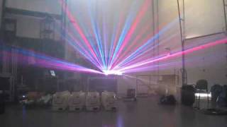 Laser Show Argon Krypton laser in daylight [upl. by Oned]