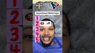 Ranking NFL Super Bowl Matchups🏈 [upl. by Anita]