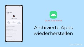 Archivierte Apps wiederherstellen Android 15 [upl. by Bywoods]