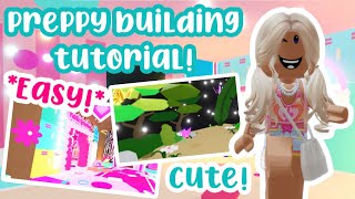 PREPPY BUILDING TUTORIALEASYHIGHLY REQUESTED💕⭐️🐯💫 adoptmeroblox preppyadoptme preppyroblox [upl. by Anikal646]