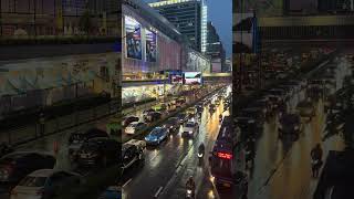 Bangkok Evening Traffic Stunning View from a Bridge 🌆🚗  Thailand Vibes travel short [upl. by Madella]