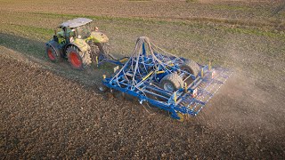 4K  TrefflerTG  Claas Axion  Bodenbearbeitung [upl. by Ahsata458]