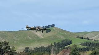 Avro Anson Mk1 MH120 coming in to land at Omaka Wings and Wheels [upl. by Namruht128]