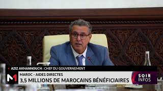 MarocAide sociale directe  1 million de familles bénéficiaires dès jeudi [upl. by Bez]