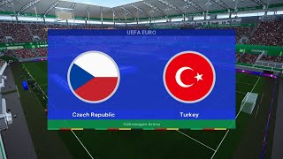 CZECHY  TURCJA EURO 2024  SYMULACJA skrót [upl. by Blasien135]