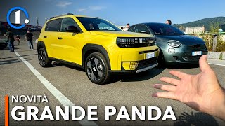 La FIAT GRANDE PANDA vista dal VIVO Stile interni motori da 19000 euro [upl. by Eelirrem]