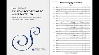 Nancy Galbraith – Passion According to St Matthew – Music amp Score – 4K [upl. by Tupler]