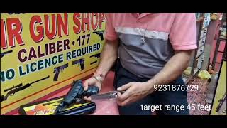 Kolkata Airgun Shop He Man Typhoon Airgun Target range 45 feet Caliver 177 No license required [upl. by Brownson321]