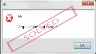 CD drive error Application not found Fixed [upl. by Unni36]