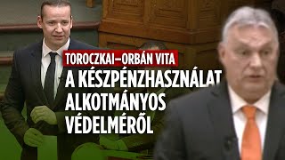 Toroczkai vs Orbán Ne álljanak a bankok oldalára Legyen a készpénzhasználat alkotmányos jog [upl. by Gerhardt]