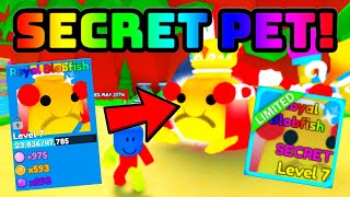 👑I HATCHED ROYAL BLOBFISH SECRET PET 🔥1 IN 5 MILLION  Bubble Gum Legends  Roblox [upl. by Nyleek]