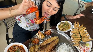 Seafood heaven in North Goa  Try Goan fish Thali here in North Goa  Ankita Classic restaurant [upl. by Woodward]