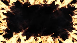 Intense Burning Fire Frame Effect Fire Overlay In 4K Resolution [upl. by Clapp]