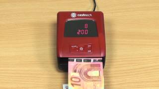 Cashtech 620 EURO money detector [upl. by Laurance]