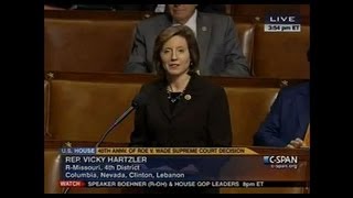 Congresswoman Hartzler speaks on defending life on the 40th anniversary of Roe v Wade [upl. by Ferdy]