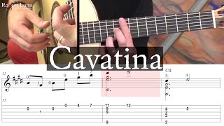 CAVATINA  The Deer Hunter  Stanley Myers  Full Tutorial with TAB  Classical Guitar [upl. by Aruam]