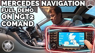 Mercedes NTG2 Map Navigation GPS Comand Screen  Full Menu Help Guide [upl. by Onitsoga246]