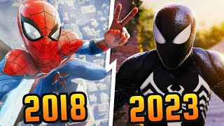 Evolution of Marvel’s SpiderMan 20142023 [upl. by Adnema314]