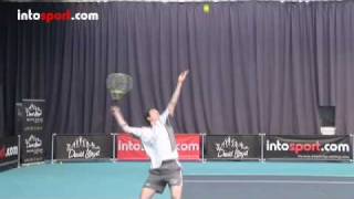 Tennis Serve Slice Serve Technique [upl. by Magulac]