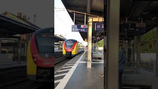 Train in raunheim Bahnhof trains shorts highspeedtrain trainspotting intercityexpress video [upl. by Ken283]