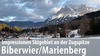 Impressionen Skigebiet MarienbergBiberwier an der Zugspitze [upl. by Drolet]