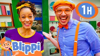 Blippi and Meekah Learn About Fire Safety at NYC Fire Station  1 HOUR OF BLIPPI TOYS [upl. by Nannoc]