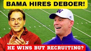 BAMA HIRES KALEN DEBOER TENNESSEE FOOTBALL ALABAMA FOOTBALL VOLS FOOTBALL GEORGIA FOOTBALL [upl. by Anerb447]