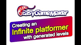 Creating an infinite platformer with generated levels  EasyGameMaker tutorial [upl. by Nylyaj73]