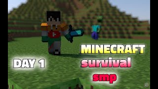 DAY 1 SURVIVAL SMP LIVE  MINECRAFT SURVIVAL SMP [upl. by Sirtemed]