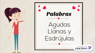 Palabras Agudas Llanas y Esdrújulas [upl. by Urbain]