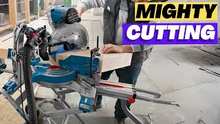 The Perfect amp Powerful Miter Saw Bosch Professional GCM 12 GDL  Review 2024 [upl. by Nacnud]