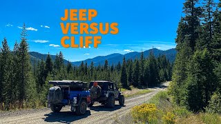 JEEP VERSUS CLIFFSIDE ROAD WITH EPIC VIEWS [upl. by Mallon640]